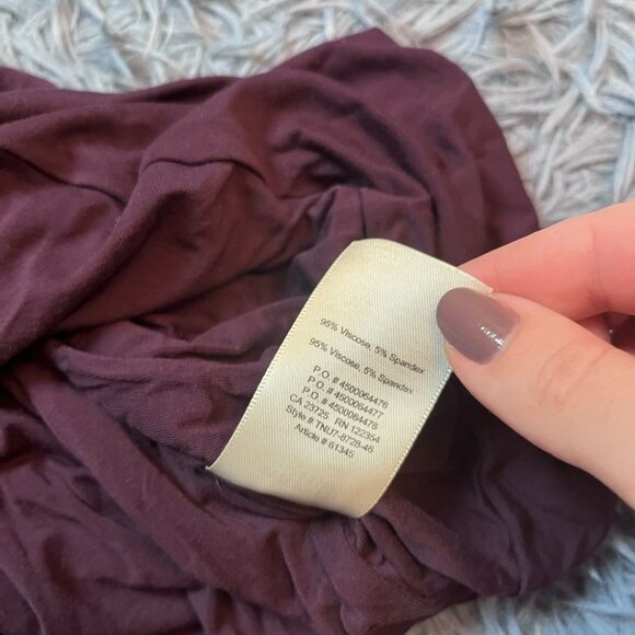 Aritzia Wilfred Free Burgundy Purple Dress Size M - Picture 5 of 5